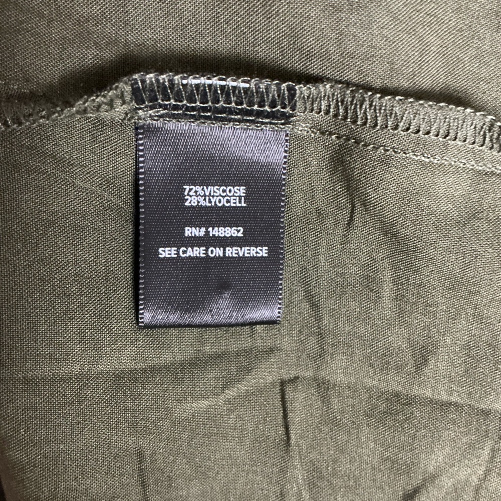 Torrid Olive Green Tiered Midi Dress - Picture 4 of 8